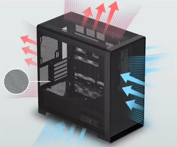 金河田逐风机箱首发299元:全域立体风道 五面大面积Mesh网孔