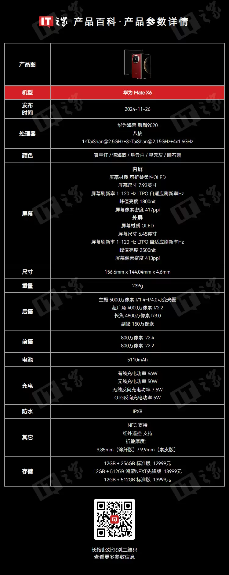 Mate X7？华为旗舰大折叠配置曝光，麒麟9030、排期暂定11月