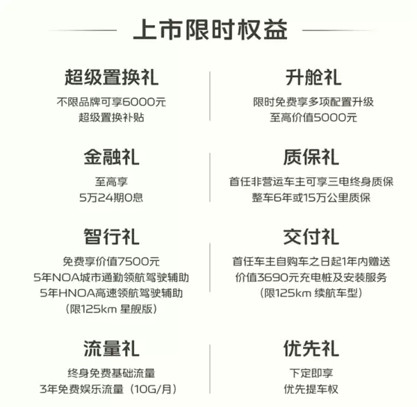 油耗2L级全球最低！吉利银河星舰6上市：限时6.88万起