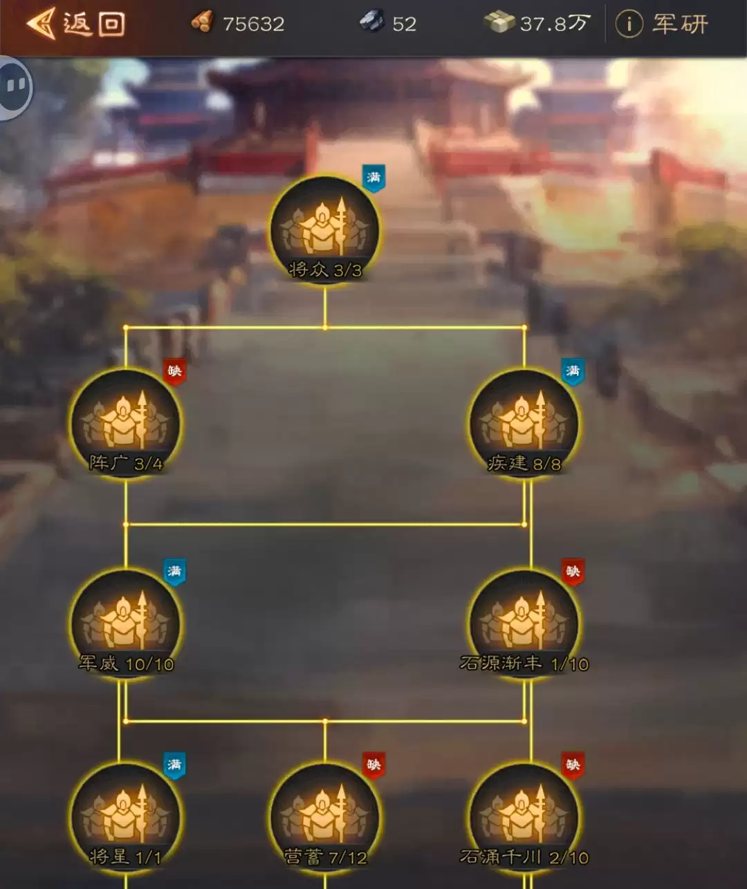 军研科技升级界面