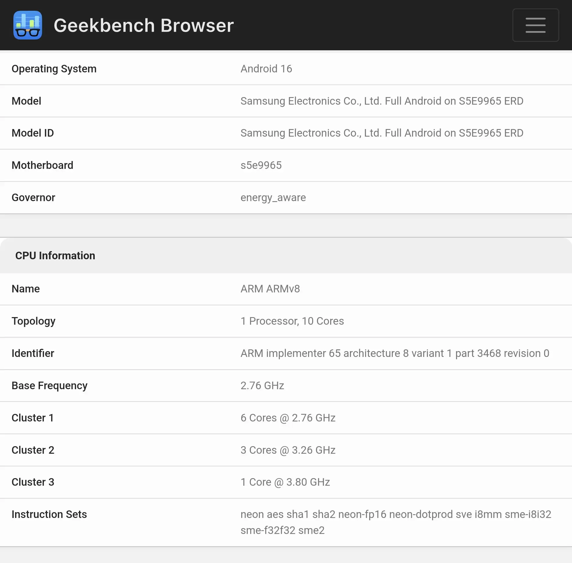 全球首款2nm手机芯片:三星 Exynos 2600 跑分再曝,接近骁龙 8 Elite Gen 5