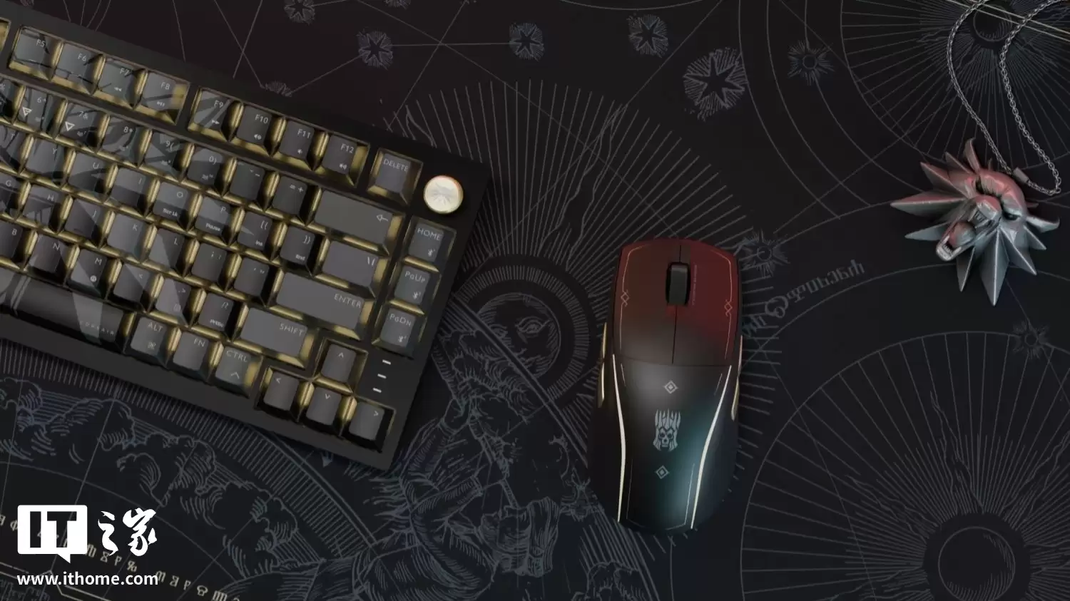 海盗船联合CDPR推出《巫师3:狂猎》十周年纪念桌搭,涵盖键盘、鼠标等