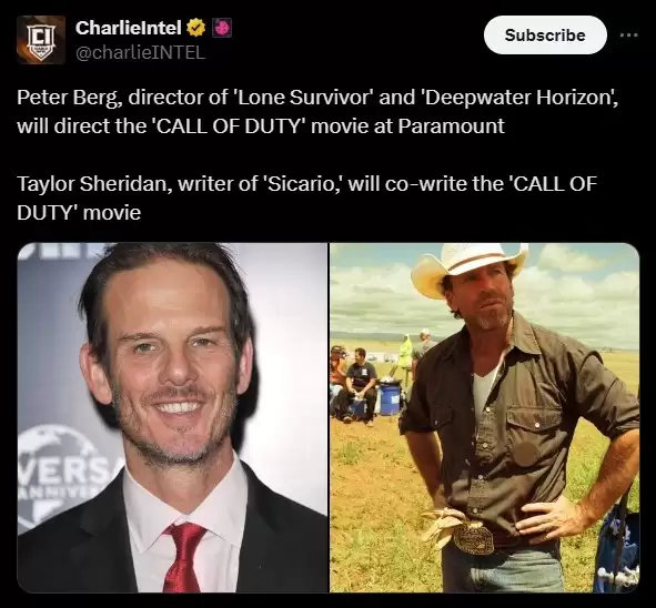 谢里丹负责《使命召唤》