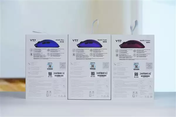 质感金属漆涂装！雷柏VT7二代系列鼠标图赏
