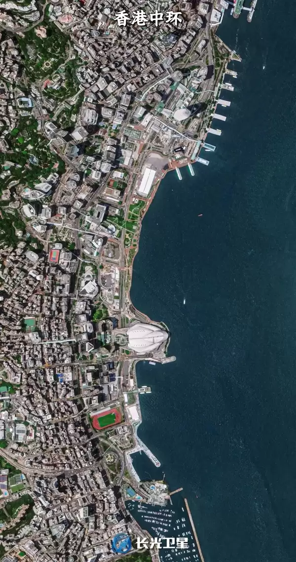 卫星俯瞰中国四大金融中心