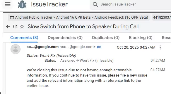 谷歌 Pixel 10 系列手机用户吐槽:通话想开个免提,得靠“手速”狂点屏幕