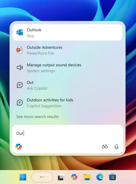 Windows搜索框被取代!微软推送任务栏Copilot聊天框