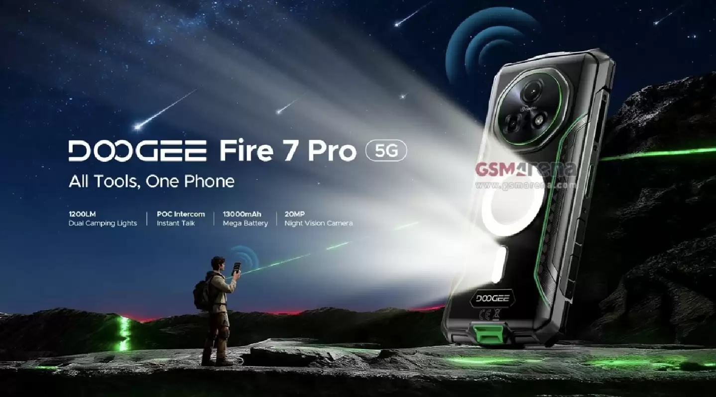 Doogee推出Fire 7 Pro三防手机：天玑6300+13000mAh，售价1922元