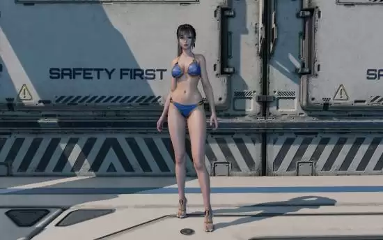 剑星新模组上线：伊芙换装蓝白泳装亮相