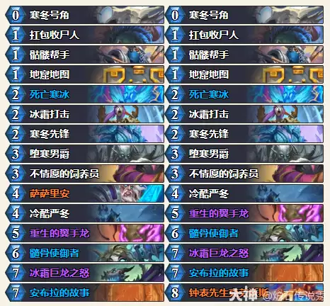 炉石传说穿越时间流抢先乱斗冰DK卡组推荐