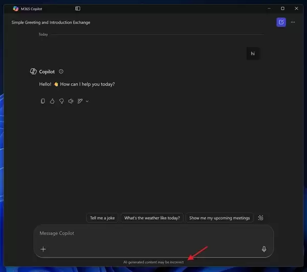 Copilot将默认不显示“AI可能会出错”警告!微软称其很烦人
