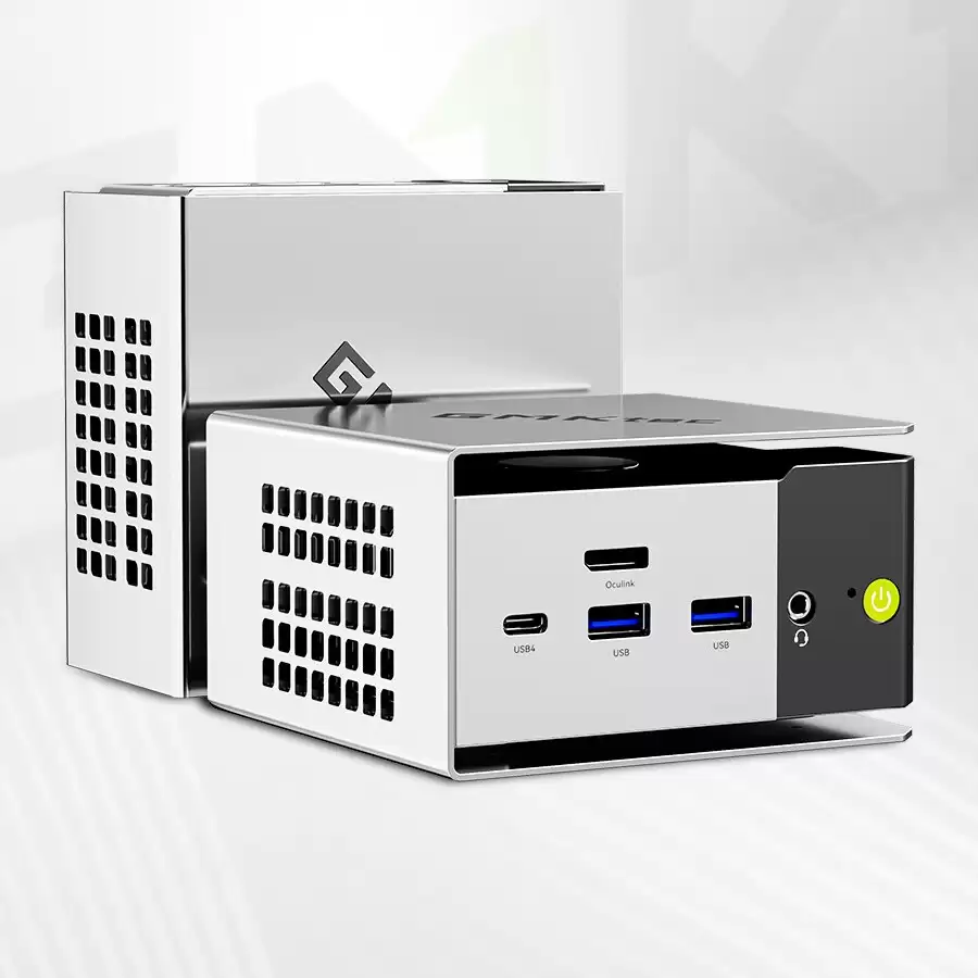 极摩客推出板载内存迷你主机M8：PRO 6650H，前置OCuLink 4i