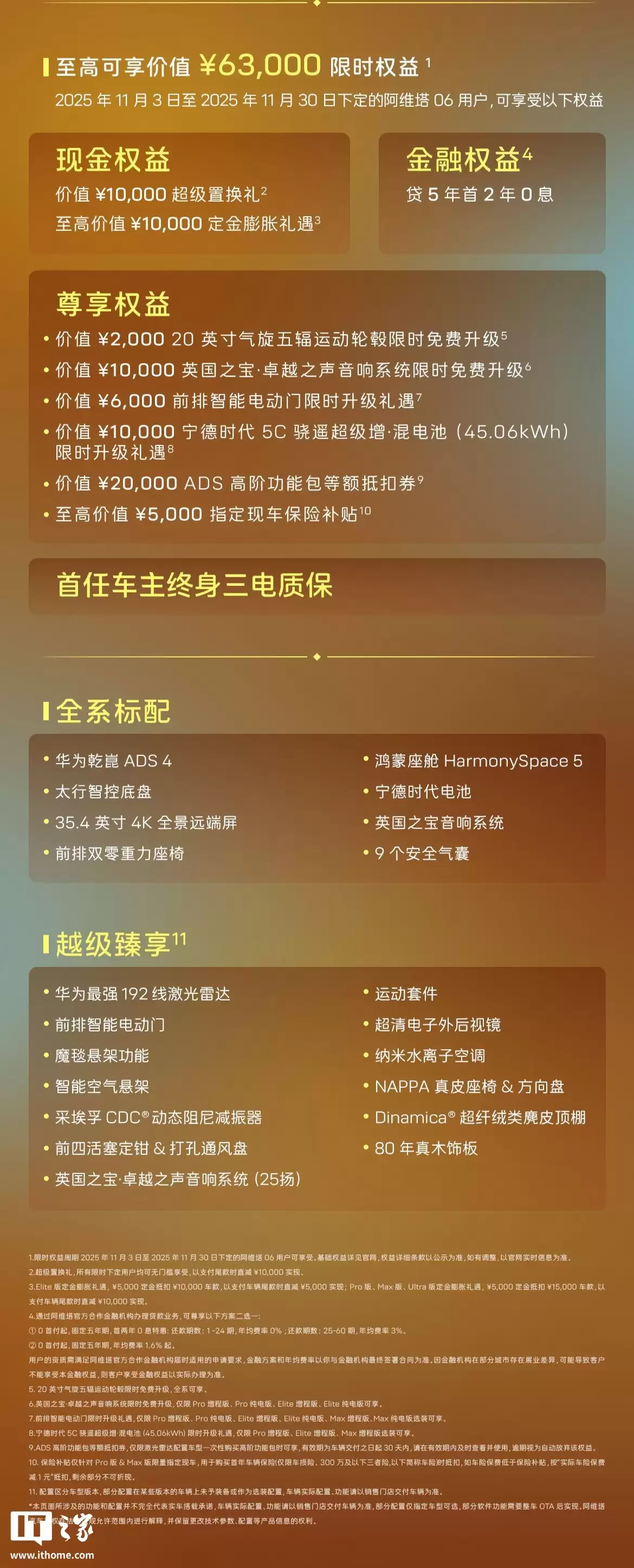 限时权益价 20.49 万起、标配激光雷达,阿维塔 06 Elite 中型轿车上市场