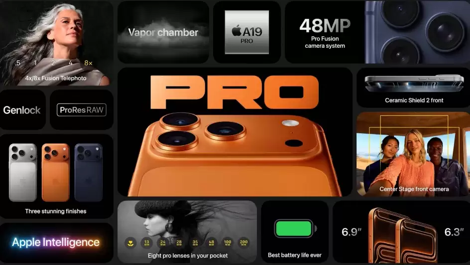 平台补贴再降价：苹果 iPhone 17 Pro 手机 8489 元 11.11 天猫新低