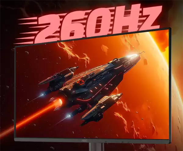 AOC新款24英寸显示器首发649元:FHD 260Hz屏、加入QD量子膜技术