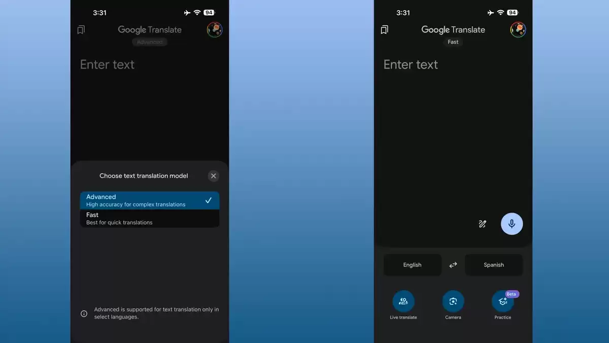 谷歌翻译将推AI新模型 支持双模式切换