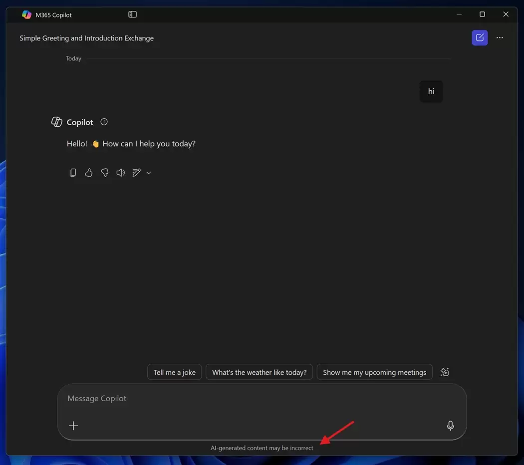 Microsoft 365 Copilot 将默认移除“AI 内容可能不准确”警告,微软称是基于用户反馈