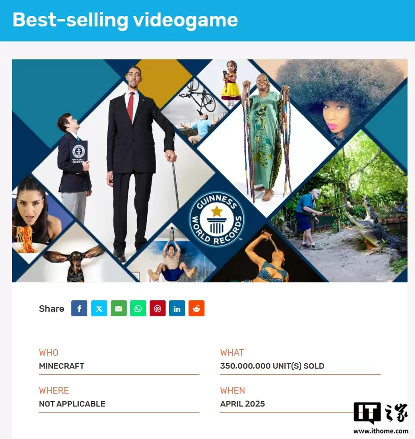 史上最畅销电子游戏:《我的世界》全球销量已突破3.5亿份