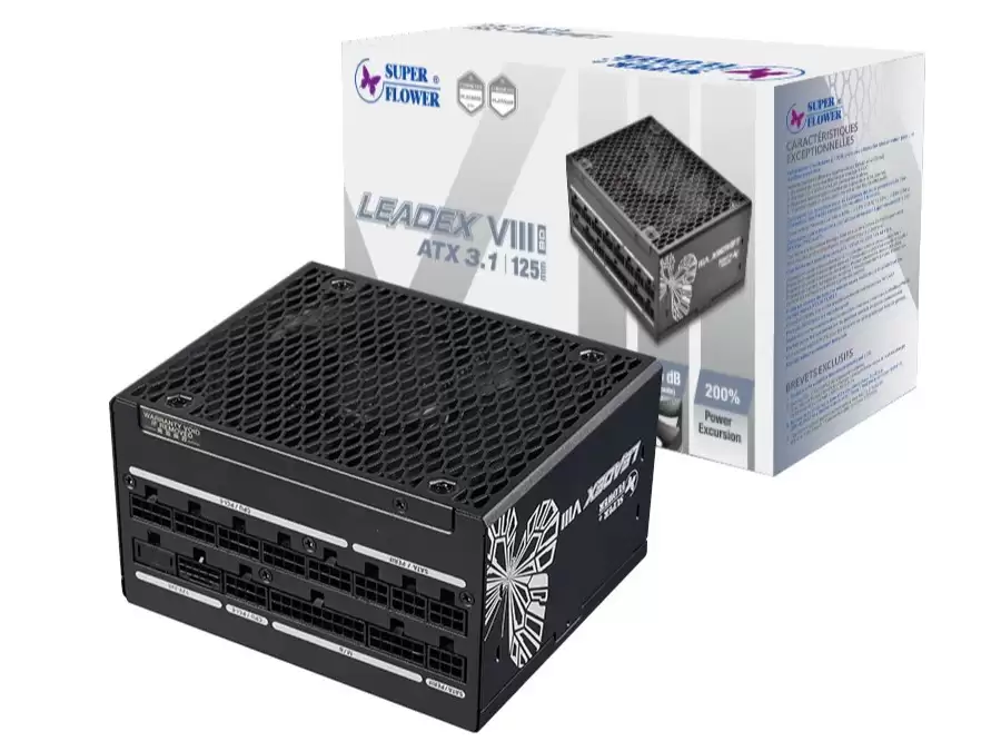 振华推出LEADEX VIII P BD 1000W电源：白金效率 ATX 3.1，125mm短机身