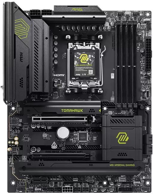 微星带来非 MAX 版本 MAG B850 TOMAHAWK WIFI 主板，规格略有出入