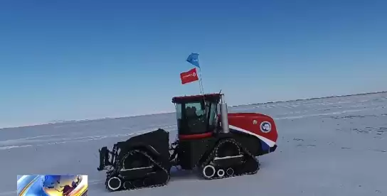 第42次南极考察出发!国产THT550履带式牵引车首次应用