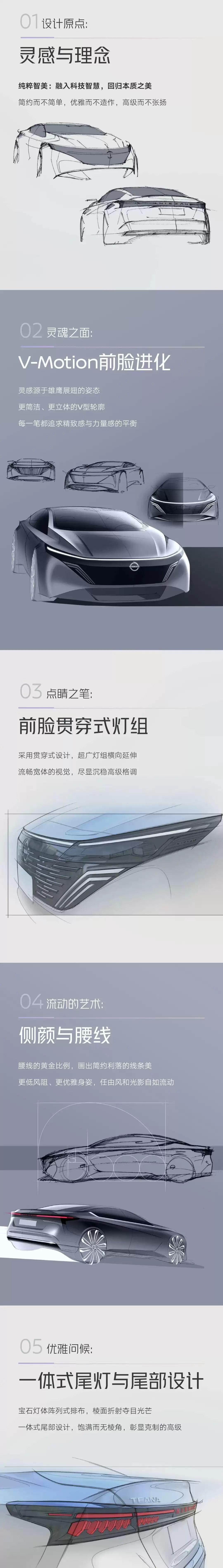 全球首个鸿蒙座舱燃油车:东风日产新款天籁设计手稿公布