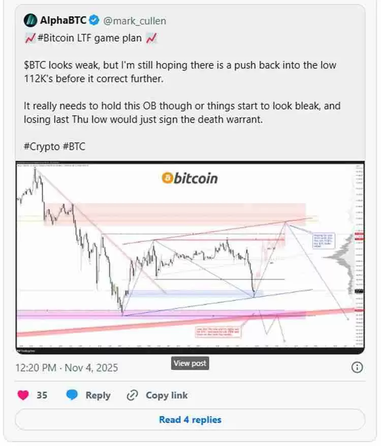 加密货币清算额达到13亿美元，比特币（BTC）价格跌破10.4万美元