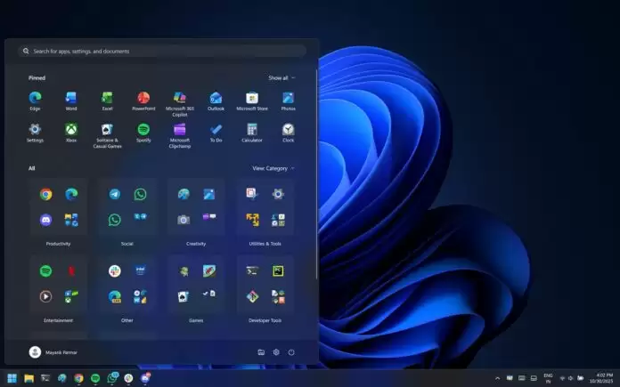 微软 Win11 可隐藏开始菜单推荐内容，换来两大核心功能