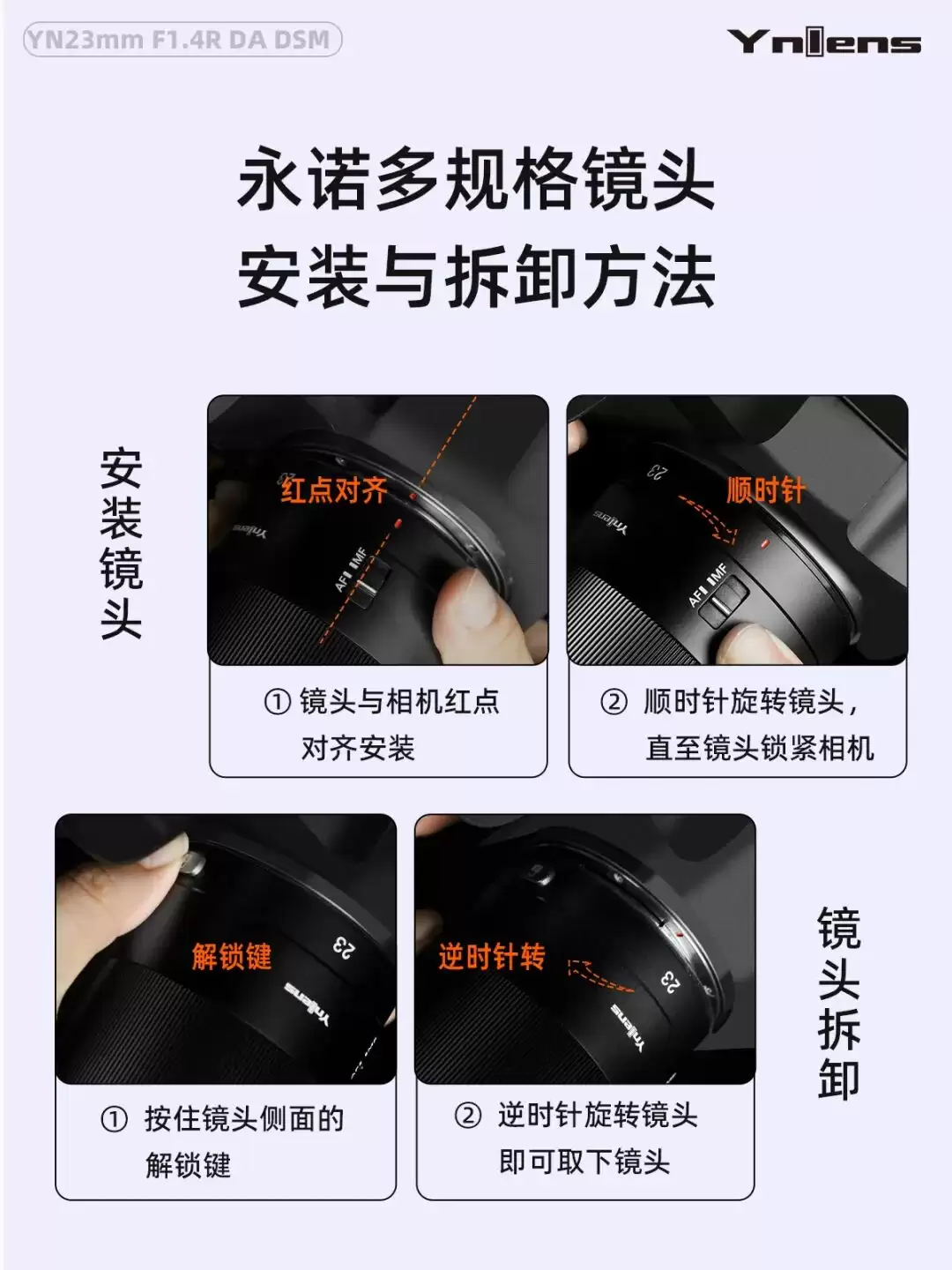 1599 元永诺 YN23mm F1.4R DA DSM 镜头发售：多规格卡口，支持自动对焦