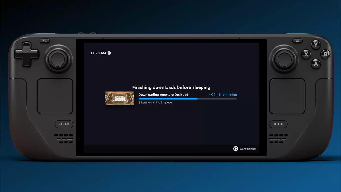 Steam Deck降低功耗下载功能 支持息屏后台更新