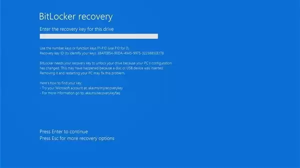 Windows更新致BitLocker异常启动，用户或陷数据锁定风险