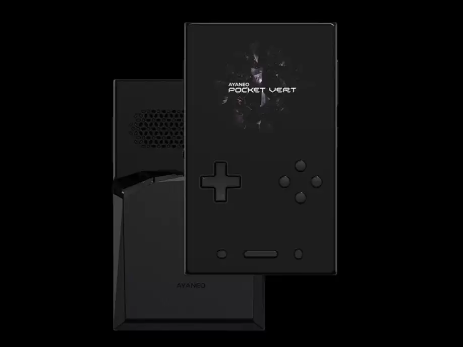 AYANEO Pocket VERT 竖版复古掌机预告:3.5 寸 LCD 高清屏、全机 CNC 精雕造型