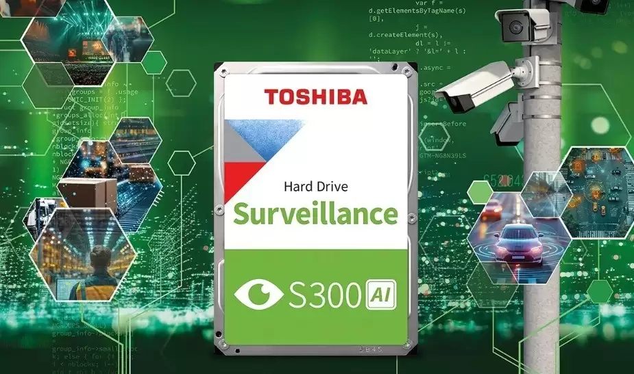 东芝推S300 AI硬盘：专为AI监控优化，支持64路摄像头与32路AI分析