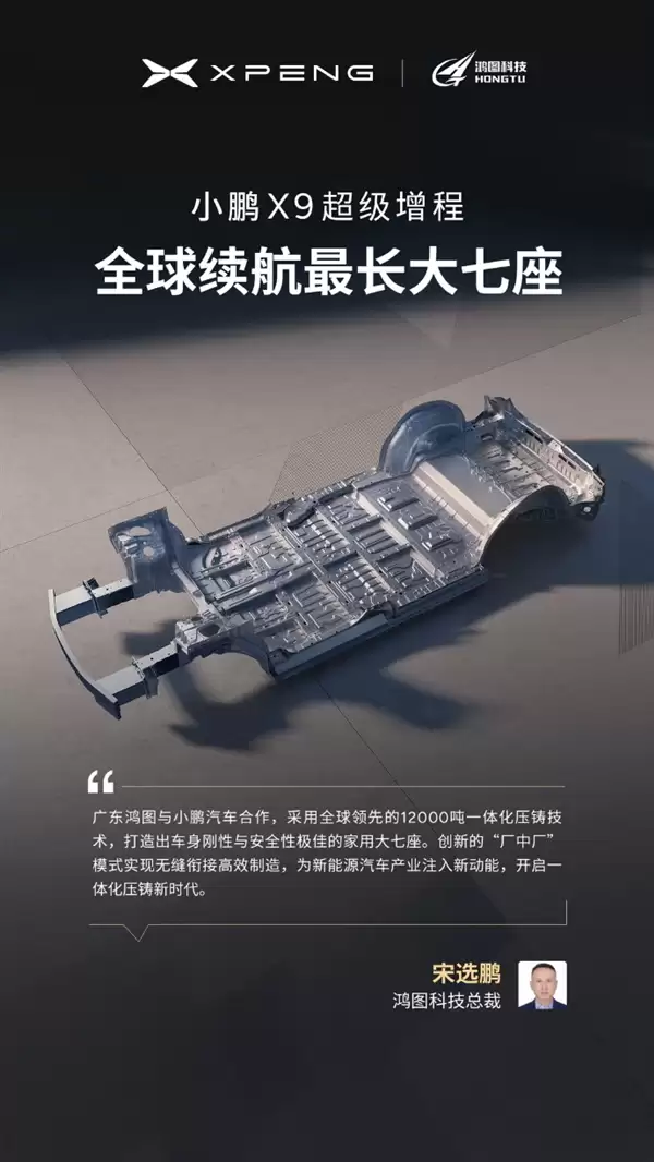 今晚预售 小鹏X9增程版“朋友圈”公布:华为排第一