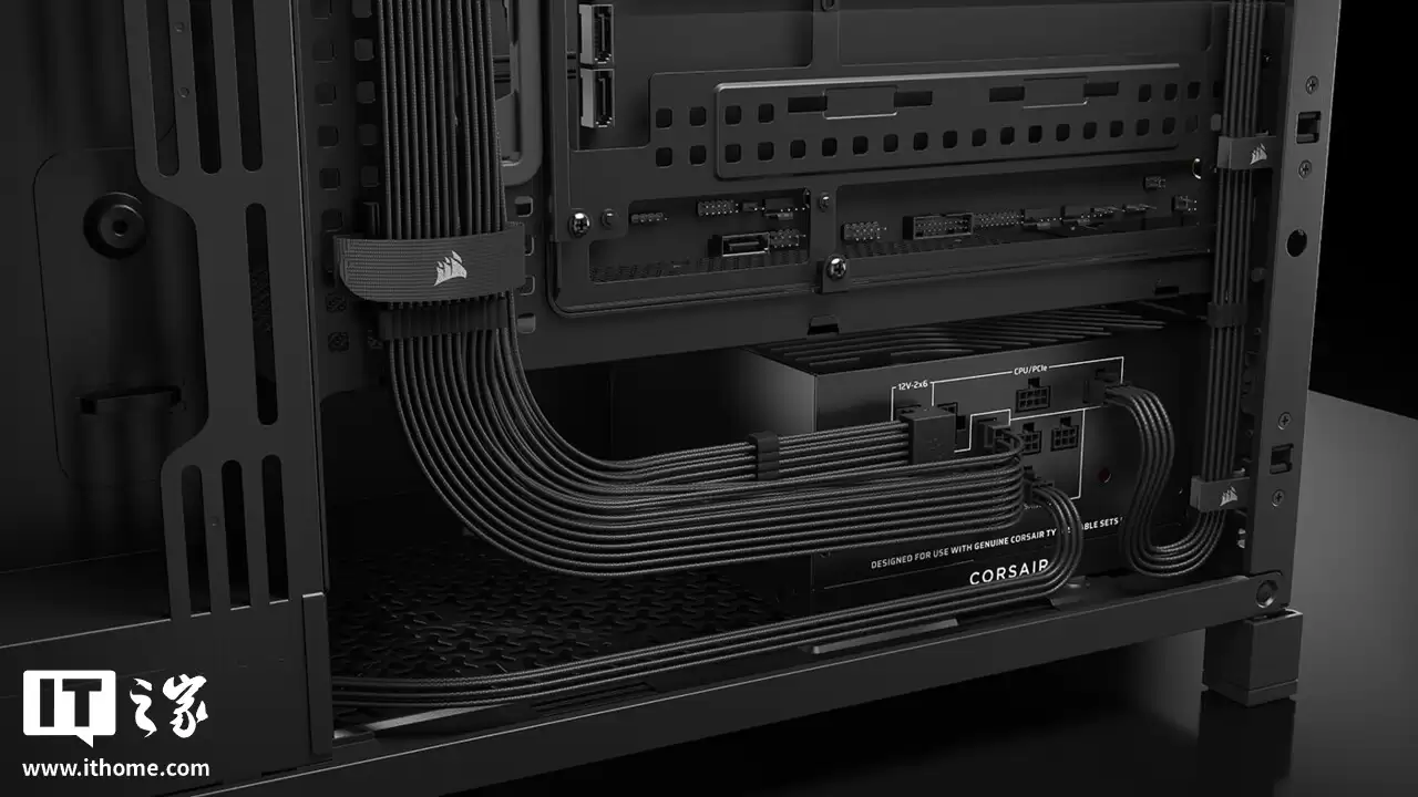 海盗船发布第二代 RMx SHIFT 电源：兼容 ATX 3.1、PCIe 5.1 标准，最高 1000W