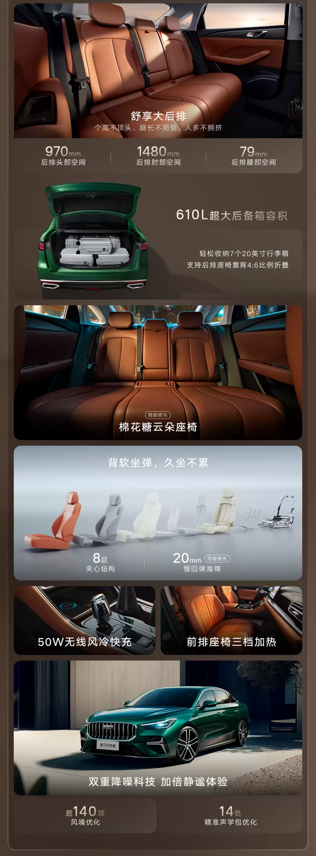 最低 6.89 万-8.59 万元就能买 4.8 米长的轿车,吉利第 5 代帝豪开启预售