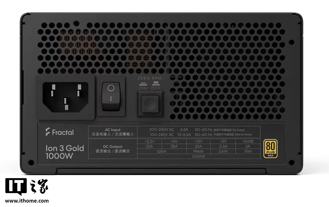 分型工艺推出 Ion 3 Gold 系列电源：原生兼容 PCIe Gen 5，可选 750/850/1000W 三版本