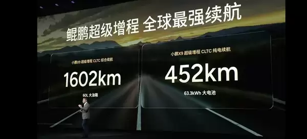 小鹏X9综合续航超1600公里!何小鹏详解10年纯电为何做增程