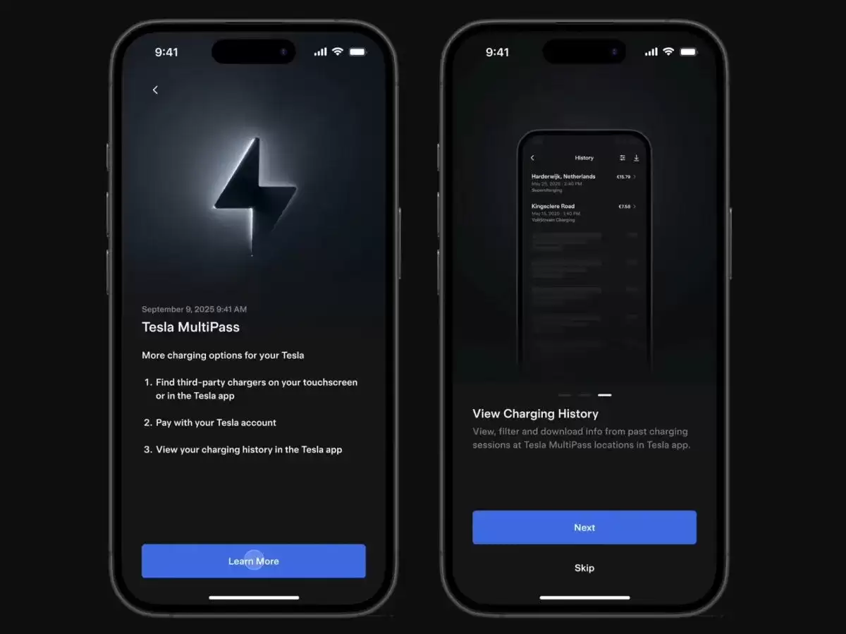 直接使用卡片钥匙解锁第三方充电桩,特斯拉“MultiPass ”服务扩展至德国、法国等地区