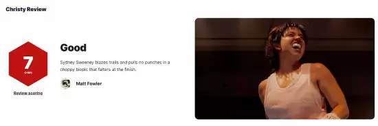 西德妮·斯威尼惊艳演绎拳坛传奇，演技撑起传记片克里斯蒂