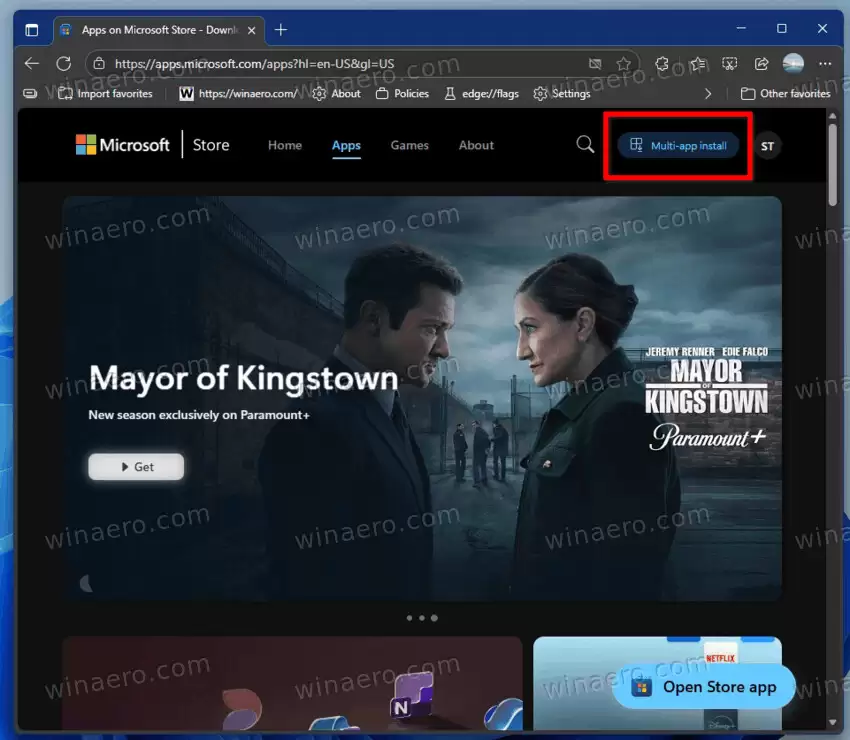 网页版微软应用商店上线批量安装:可选64款热门应用、一次最多安装16款