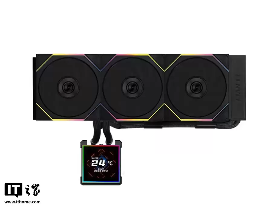 到手价 899 元起:联力隐流 2 代一体式水冷上市,内置方形 LCD 屏幕、可选无风扇 / TL120 版