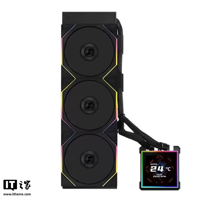 到手价 899 元起:联力隐流 2 代一体式水冷上市,内置方形 LCD 屏幕、可选无风扇 / TL120 版