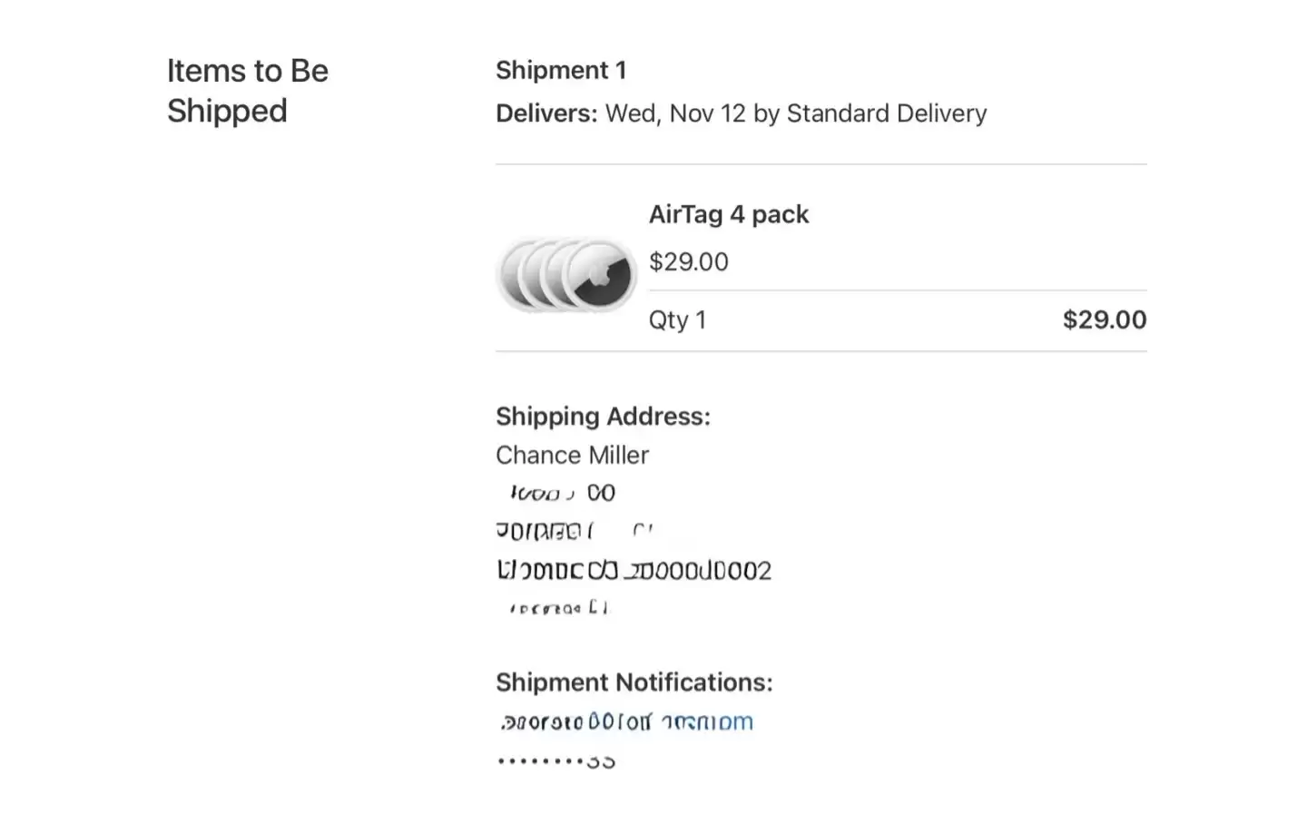 苹果美国官网闹乌龙,4件装AirTag与单个装同价仅29美元