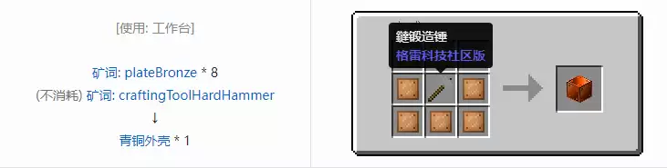 我的世界格雷科技社区版机器外壳合成大全