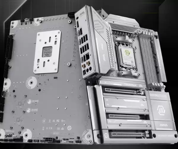 纯白外观设计！微星X870E TOMAHAWK MAX WIFI PZ背插主板首发3299元