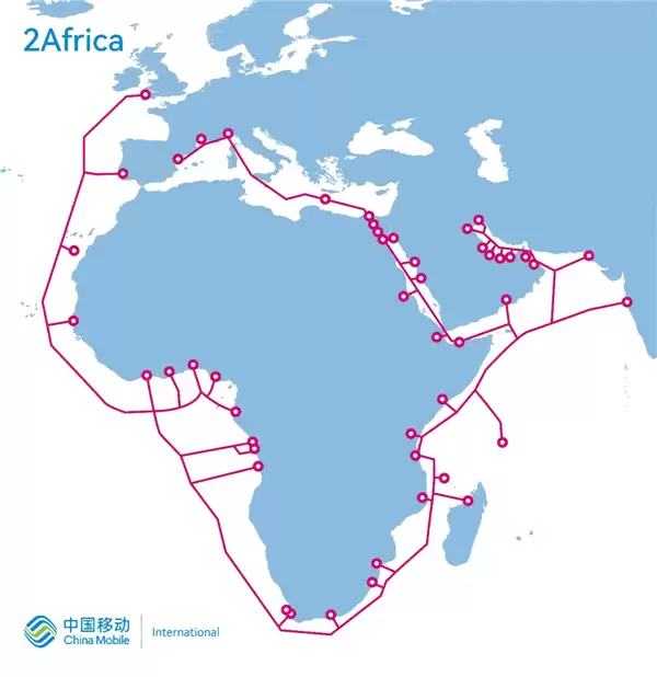 全球最长海缆2Africa东段正式开通！全长4.5万公里：连接三大洋30多国