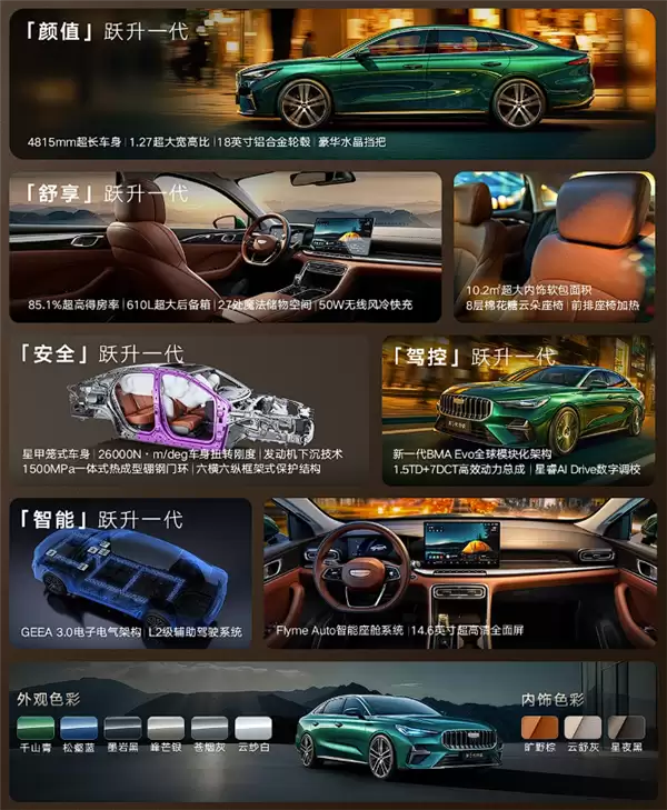 限时先享价6.89万起!吉利第5代帝豪11月18日发布