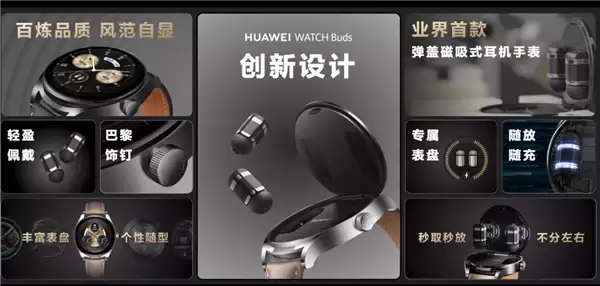 行业首创手表耳机二合一！华为WATCH Buds 2代年底亮相