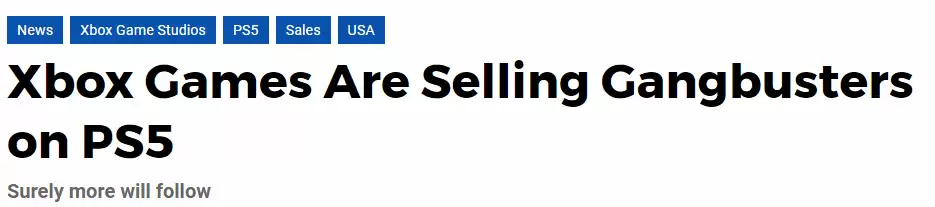Xbox游戏在PS5热销，多平台策略成效显著